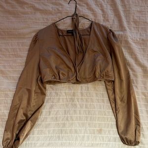 Satin crop top